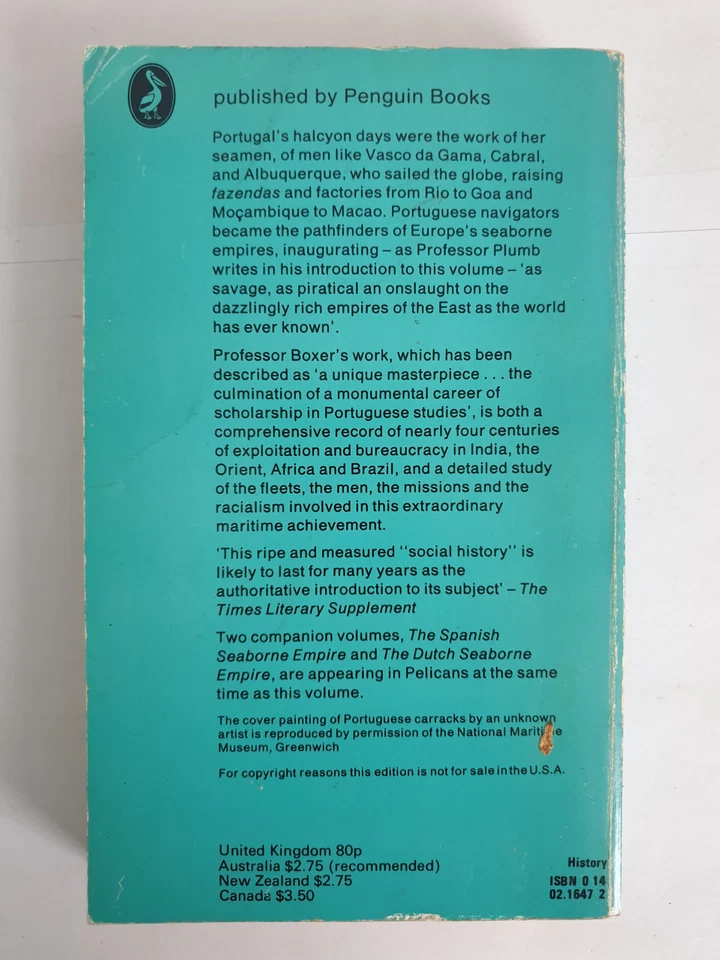 The Portuguese Seaborne Empire, 1415-1825 by C. R. Boxer, A Pelican Book 1973 - Image 2 of 4