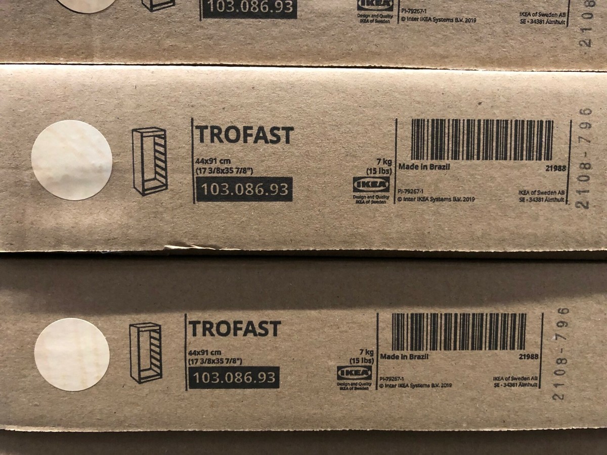 IKEA トロファスト　枠のみ TROFAST トロファスト フレーム, ライトホワイトステインパイン