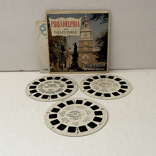 VIEW-MASTER vintage SET of 3 REELS Philadelphia Valley Forge SAWYERS Packet A631