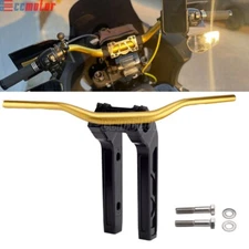 10" Tall Pullback Riser & Club Style Handlebar For Harley 1 1/2" Clamping Area