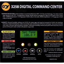 NEW GQF  3265 - Replacement Command Center for 1502 1500 Cabinet Incubators