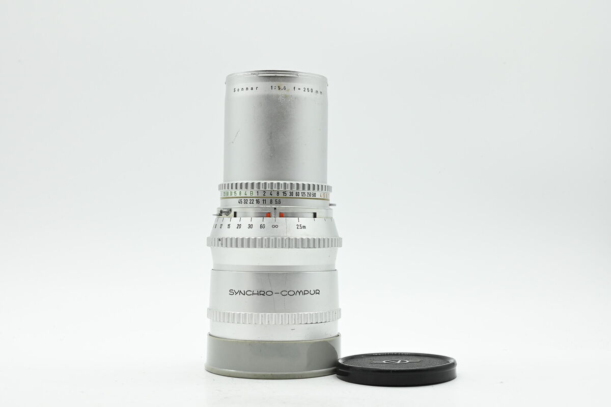 Hasselblad 250mm f5.6 Zeiss Sonnar C Lens Chrome *Read #731 Hasselblad 250mm f5.6 Zeiss Sonnar C Lens Chrome *Read #731