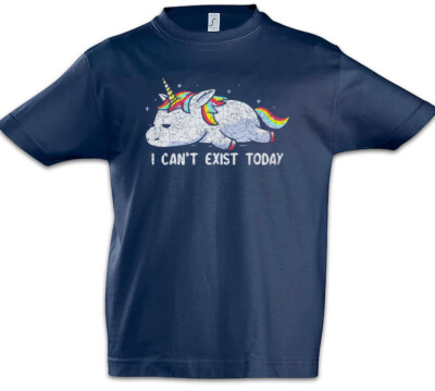 I Can't Exist Today Kids Boys T-Shirt Chilling Sloth Lazy Lazybones Sleeping
