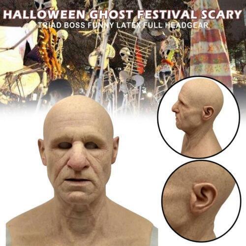 Dokier Realistic Silicone Male Face Mask Head Prop For