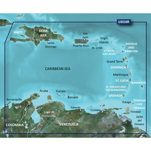 Chart Of Caribbean Islands