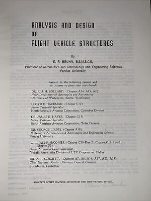 語学・辞書・学習参考書 ANALYSIS & DESIGN of FLIGHT Bruhn Analysis and Design of Flight Vehicle Structures by E.F.