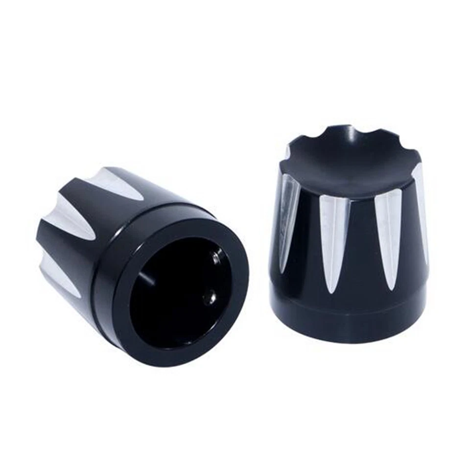 CNC Excalibur Front Axle Nut Cover Harley Softail Dyna Fatboy CVO Road King VROD - Image 3 of 4