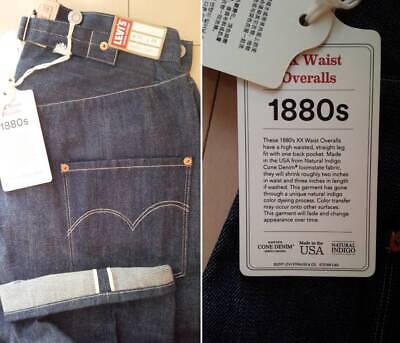 Levi's 1880's XX WAIST OVERALL W31 L34 Rigid White Oak Levi's 1880's XX WAIST OVERALL W31 L34 Rigid White Oak