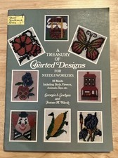 A Treasury of Charted Designs For Needleworkers- 141 Pattern Motifs-Birds-Flower
