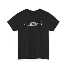 EKO Guitar Headstock Logo T-Shirt - Vintage Italy Retro Amp Music 13 Colors!