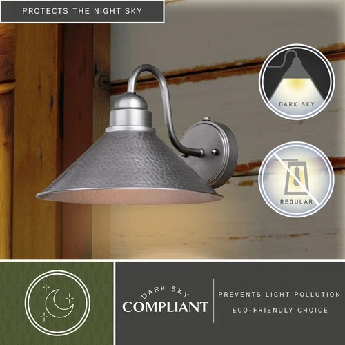 Vaxcel Lighting T0350 Outland 1 Light 9" Tall Outdoor Wall Sconce - Gold - Picture 6 of 12