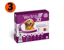 Ceva VECTRA 3D Antiparassitario per cani da 25 a 40 Kg → 3 Pipette da 1,6 ml