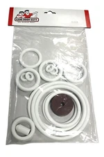 Gottlieb K C Jones Pinball Machine Replacement Repair Rubber Ring Kit White