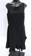 Shelby & Palmer Women's Solid Sleeveless Sheath Dress JL3 Black Size 14
