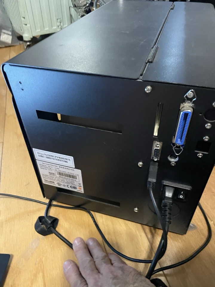 Tharo H-400 Thermal Transfer Label Printer Rewinder USB Serial Parallel - Tested - Image 3 of 4