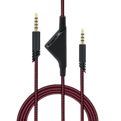 Replacement Cord Red and Black Nylon Braided with Inline Control for A10 A40