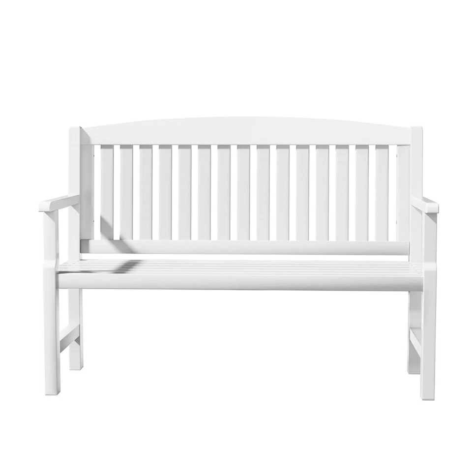 Gardeon Outdoor Garden Bench Wooden 2 Seater Lounge Chair Patio Furniture White - image 3 of 4