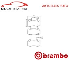 SATZ BREMSBELÄGE BREMSKLÖTZE BREMBO P 23 162 P FÜR ALFA ROMEO 4C,4C SPIDER