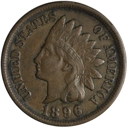1896 Indian Head Cent Penny VF / XF SHARP LIBERTY