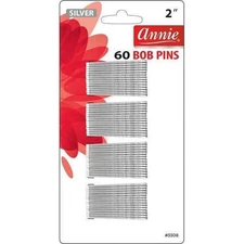 (2pk)Annie Bob Pins 2" 60Ct Silver#3308