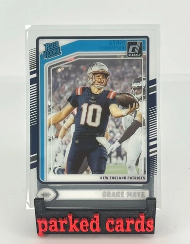 2024 Panini Clearly Donruss #53 Drake Maye (RC) Rated Rookie