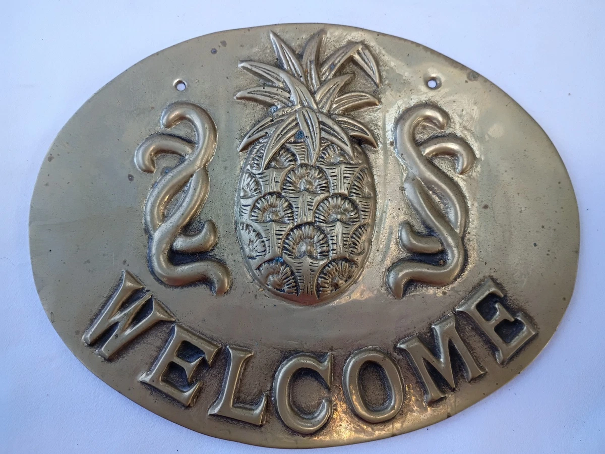 Brass Welcome Home Décor Plaques & Signs for sale | eBay