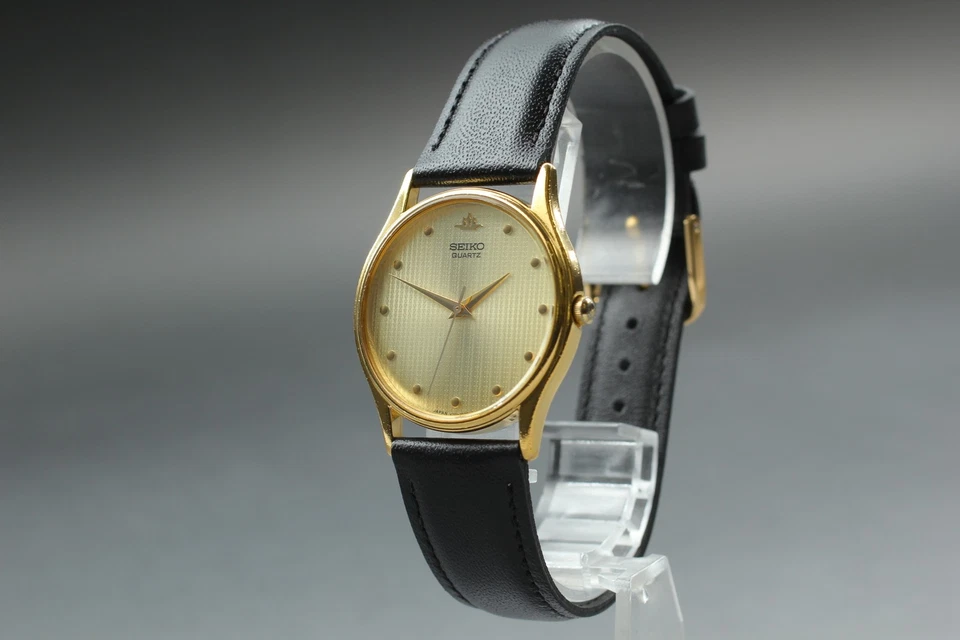 Vintage 1993 Exc+5 Seiko Galaxy V701-7020 SGP Gold Round Quartz Mens Watch JAPAN - Image 3 of 4
