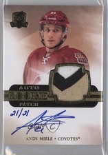 2011-12 Upper Deck The Cup Rookie Gold 21/21 Andy Miele #118 Patch Auto 0c3