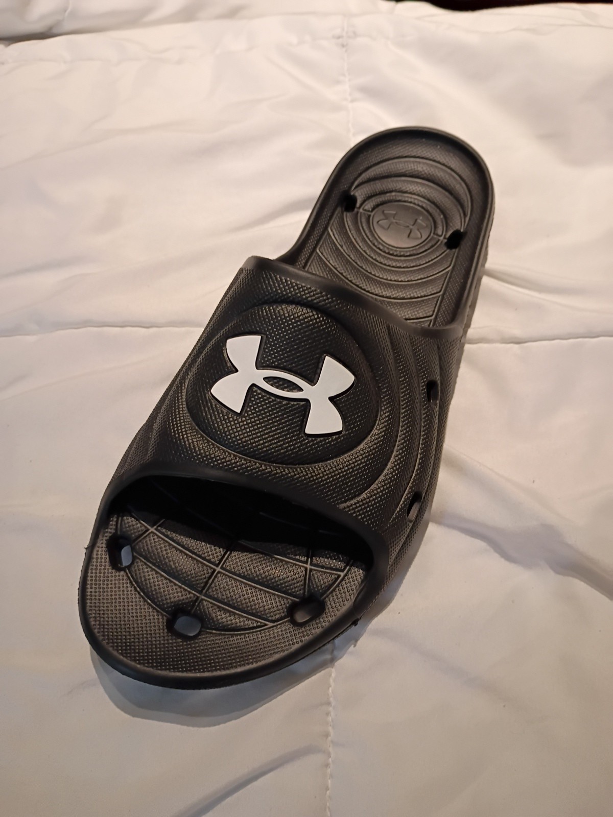 Under Armor Locker IV Men's Slide Sandal - Black (3023758) thumbnail 2