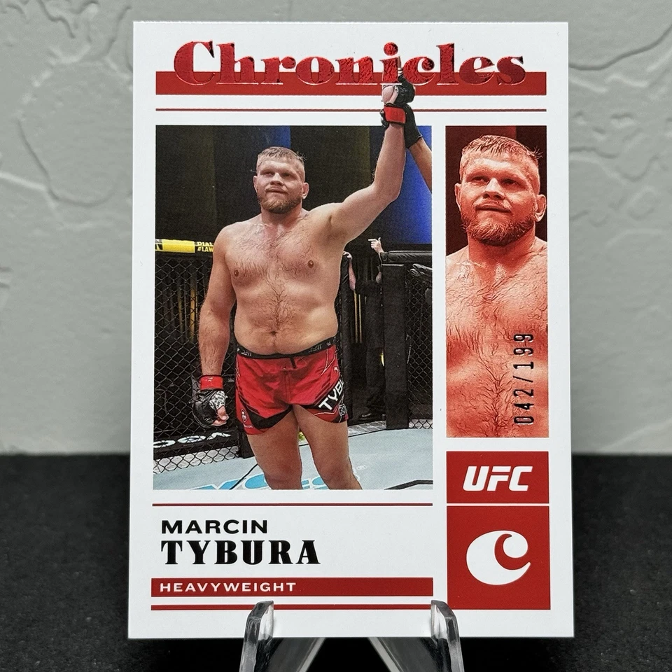 2023 Panini Chronicles UFC Marcin Tybura #67 Red Parallel /199 - Image 1 of 2