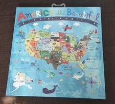 Oopsy Daisy Too Fine Art Canvas Print America The Beautiful by Leslie Grainger