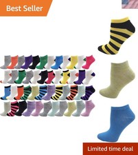 Brand New Women's Ankle Socks Assorted Colors 48 Pairs