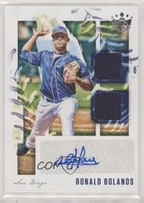 2020 Panini Diamond Kings DK Material Signatures Ronald Bolanos Auto 0b2
