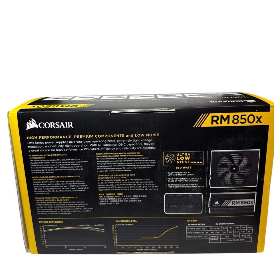 🔥Corsair Rm850X Modular ATX Power Supply 80 Plus Gold CP9020180NA 850W PSU - Image 3 of 4