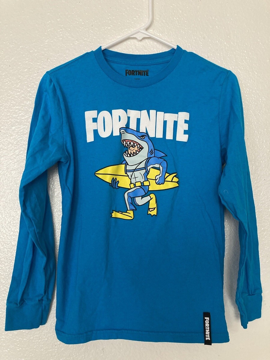 Fortnite T-Shirt Boys 14-16 Jonesy Surf Long Sleeve Graphic Tee