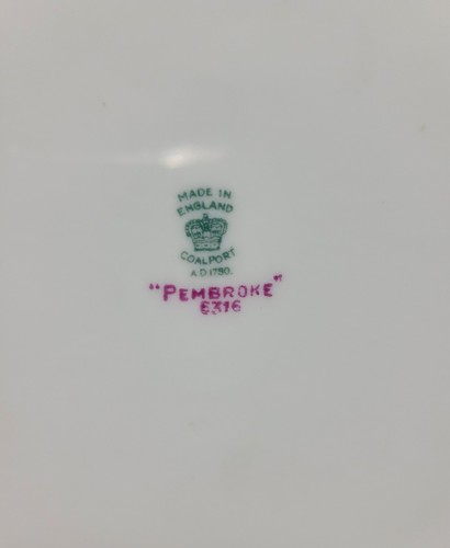 Discontinued 'Pembroke' 6316 By Coalport Plate Made In England - Picture 8 of 8
