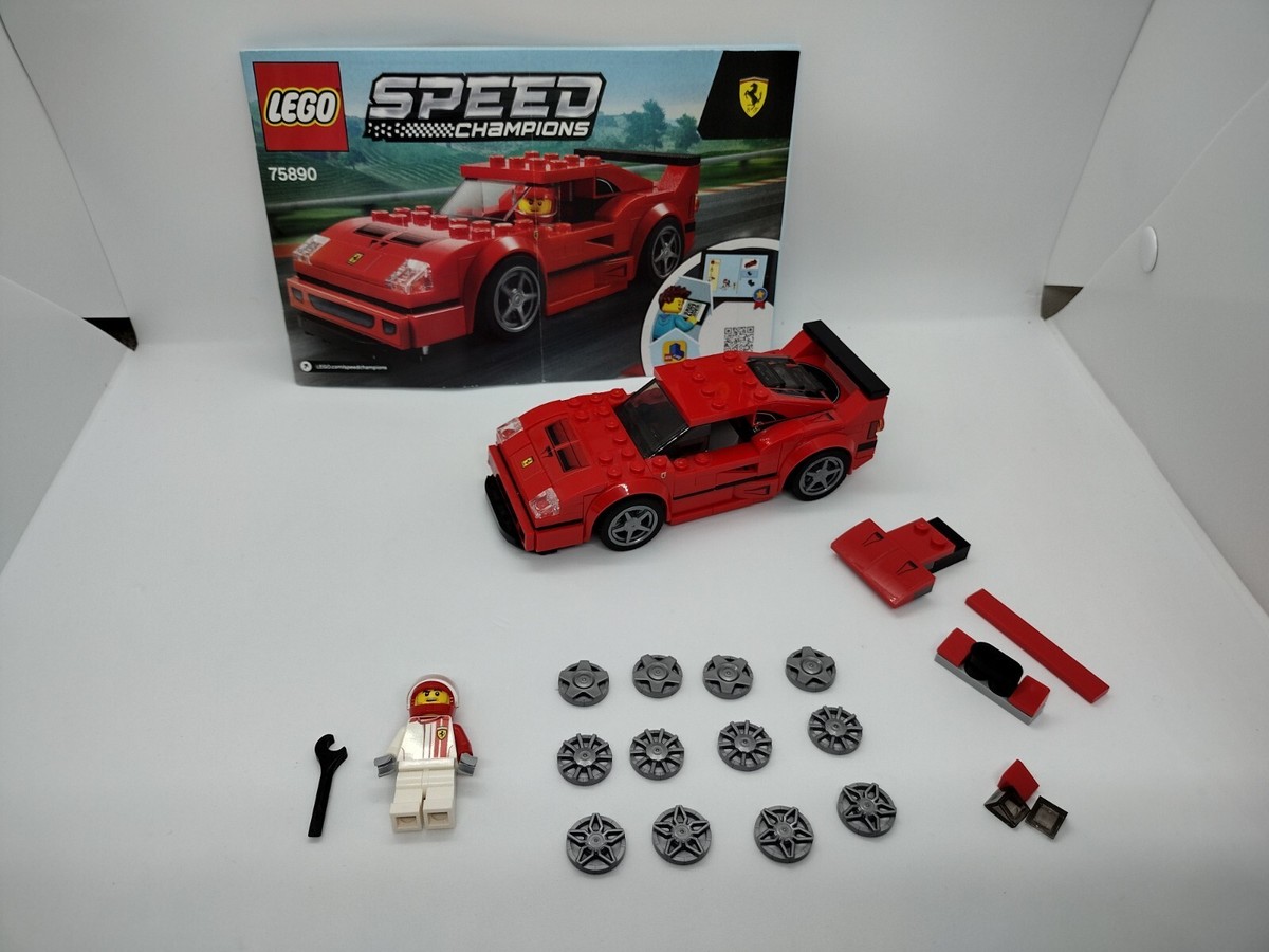 LEGO 75890 Speed Champions Ferrari F40 Competizione car set 100% complete
