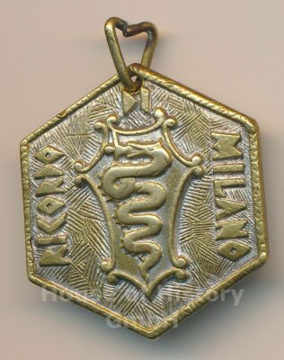 129348, Italy: Souvenir of Milan, ''RICORDO MILANO'' ''MADONNINA PROTEC CI MI''