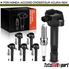 6x Ignition Coil & IRIDIUM Spark Plug Kits for Honda Accord Odyssey Acura RDX