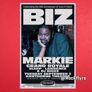 BIZ MARKIE 2014 Concert Promo 11x17 Street Poster. Portland Oregon.