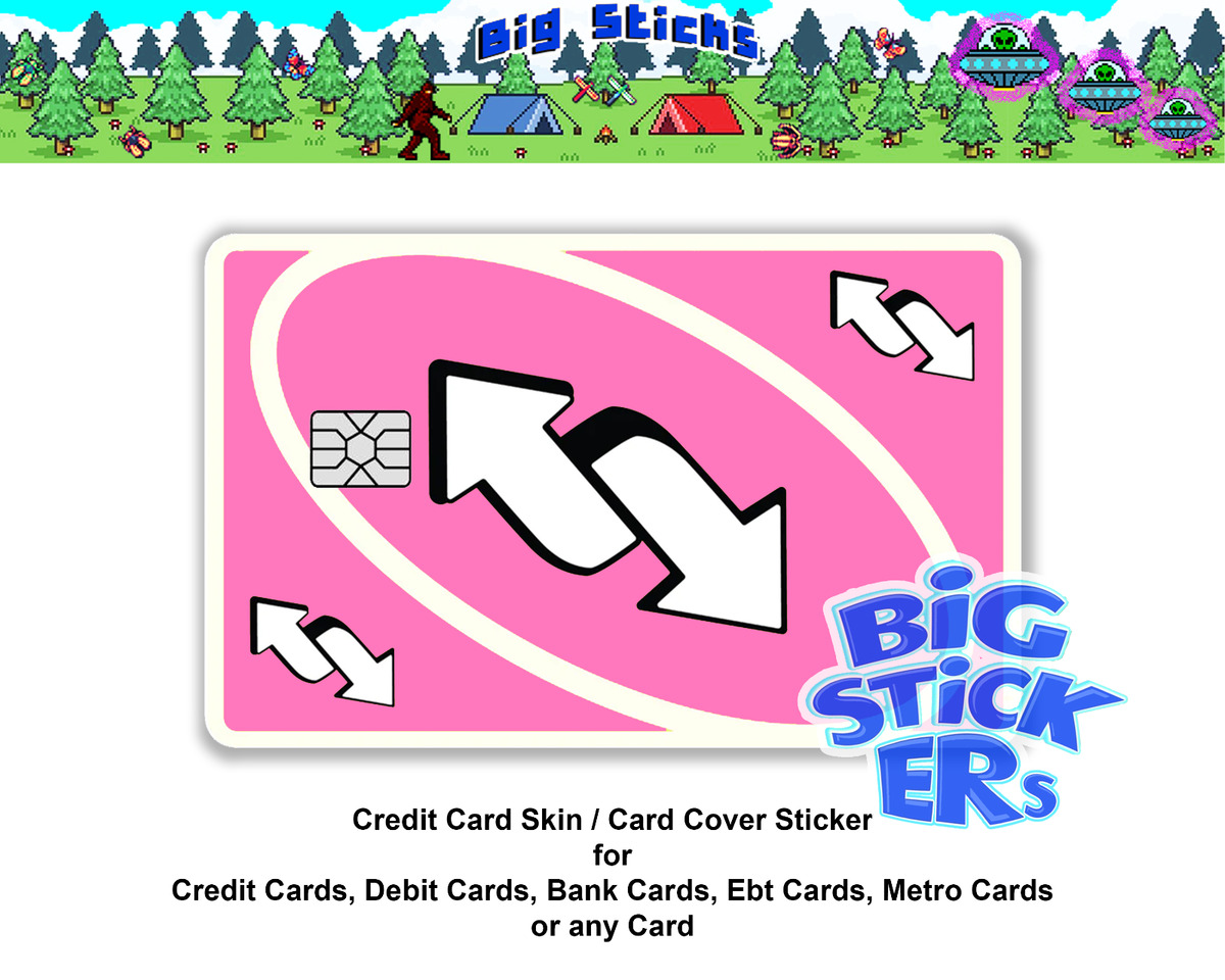 UNO Reverse Green | Credit Card Cover | Credit Card Skin | Credit Card  Sticker