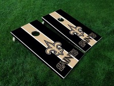 New Orleans Saints Cornhole Board Decal Wrap Skin Qty 1 24.25" x 48.25"