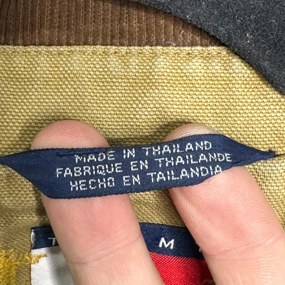 Abrigo de trabajo de algodón de granero de colección años 90 Tommy Hilfiger M envejecido a cuadros Foto 4 de 4