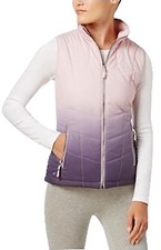 Ideology Womens Purple Grape Dip Ombre Fade Vest Jacket Coat, Medium M 7179-3