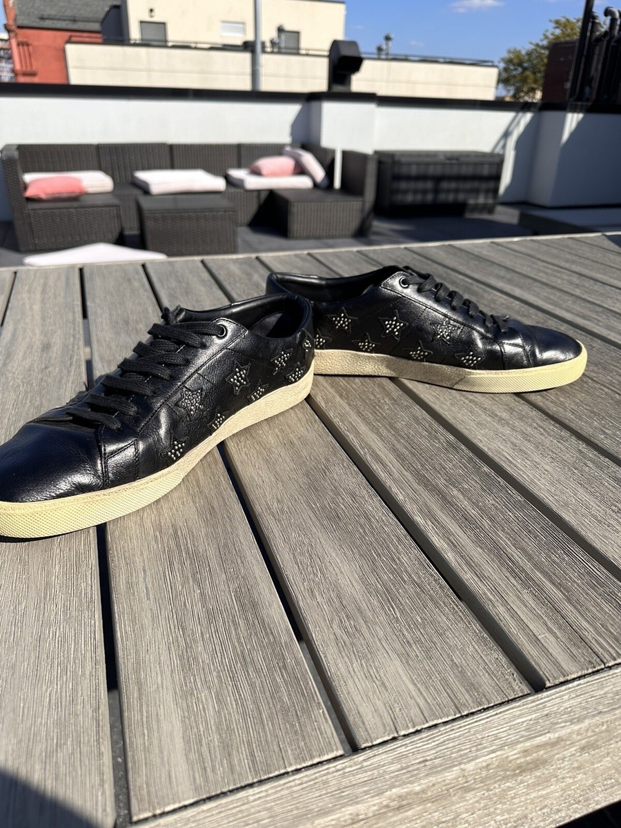 SL/06 SAINT LAURENT STAR STUDDED SNEAKER BLACK 46 | eBay