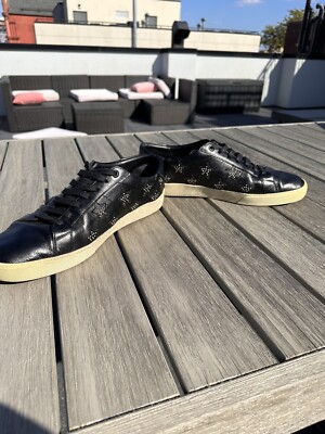 SL/06 SAINT LAURENT STAR STUDDED SNEAKER BLACK 46 | eBay
