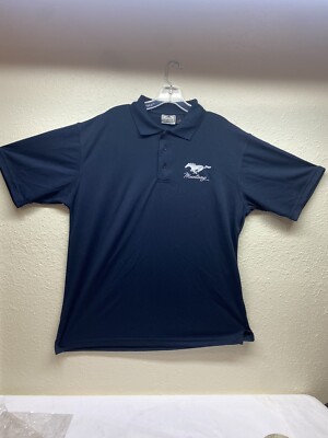 MUSTANG PONY-PERFORMANCE Men's Polo-L Stock #A3