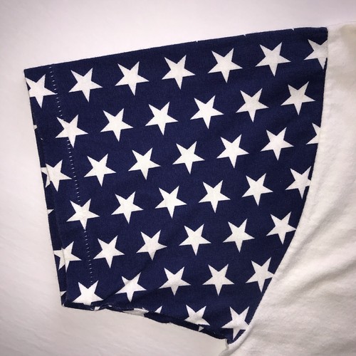 VTG HANES Adult Medium Single Stitch USA Flag Sleeves Graphic Tshirt USA Made 90 - Afbeelding 5 van 13