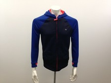 Athletic Works Boys XL 16 Long Sleeve Polyester Full Zipper Blue Black Hoodie