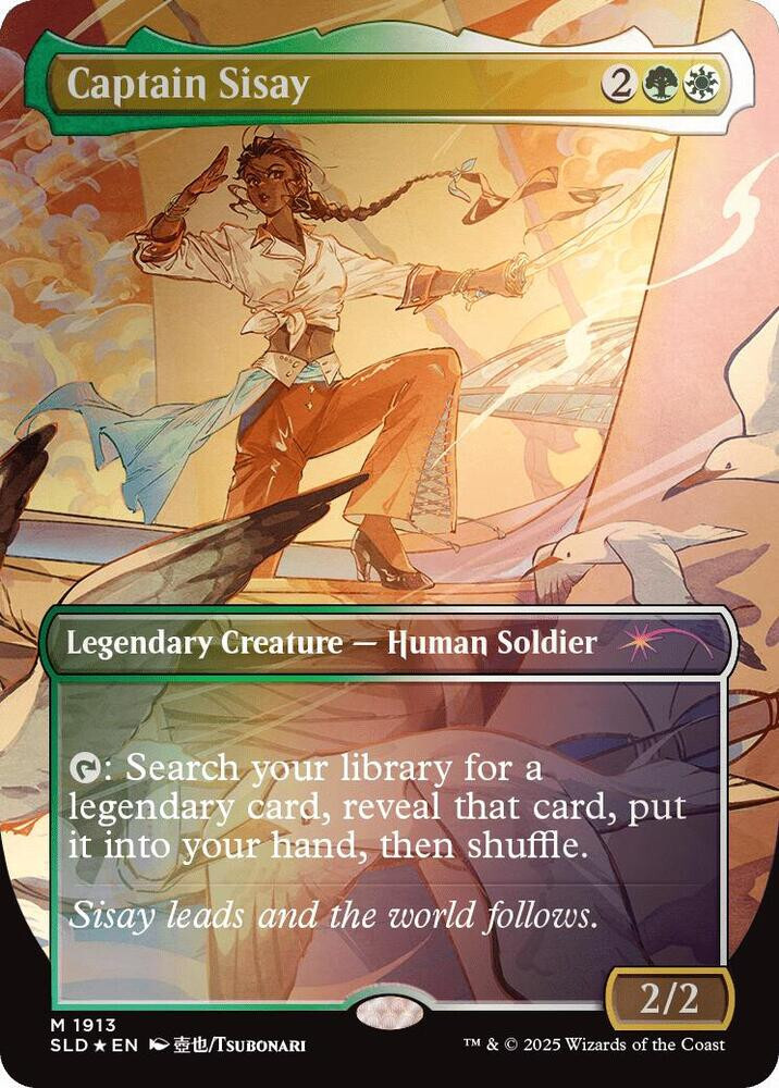 foil　艦長シッセイ/Captain Sisay マジックザギャザリング Captain Sisay (1913) (NM Rainbow Foil) Secret Lair Drop